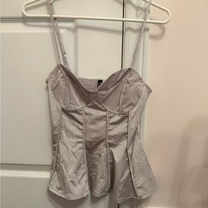 Elegant Gray Women's Top